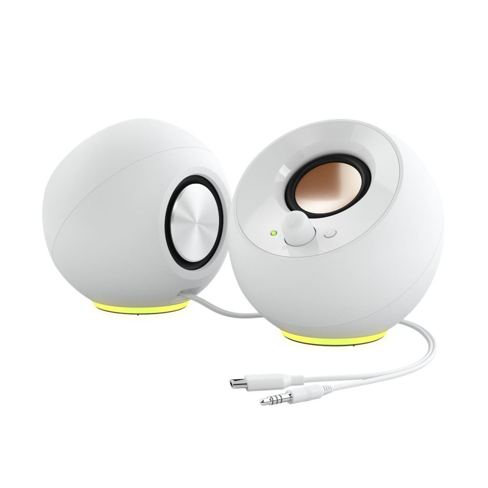 Creative Pebble Se, Altavoz De Pc White, Bluetooth 5.3, Usb-C, Klinke, Rgb 51mf1725aa001