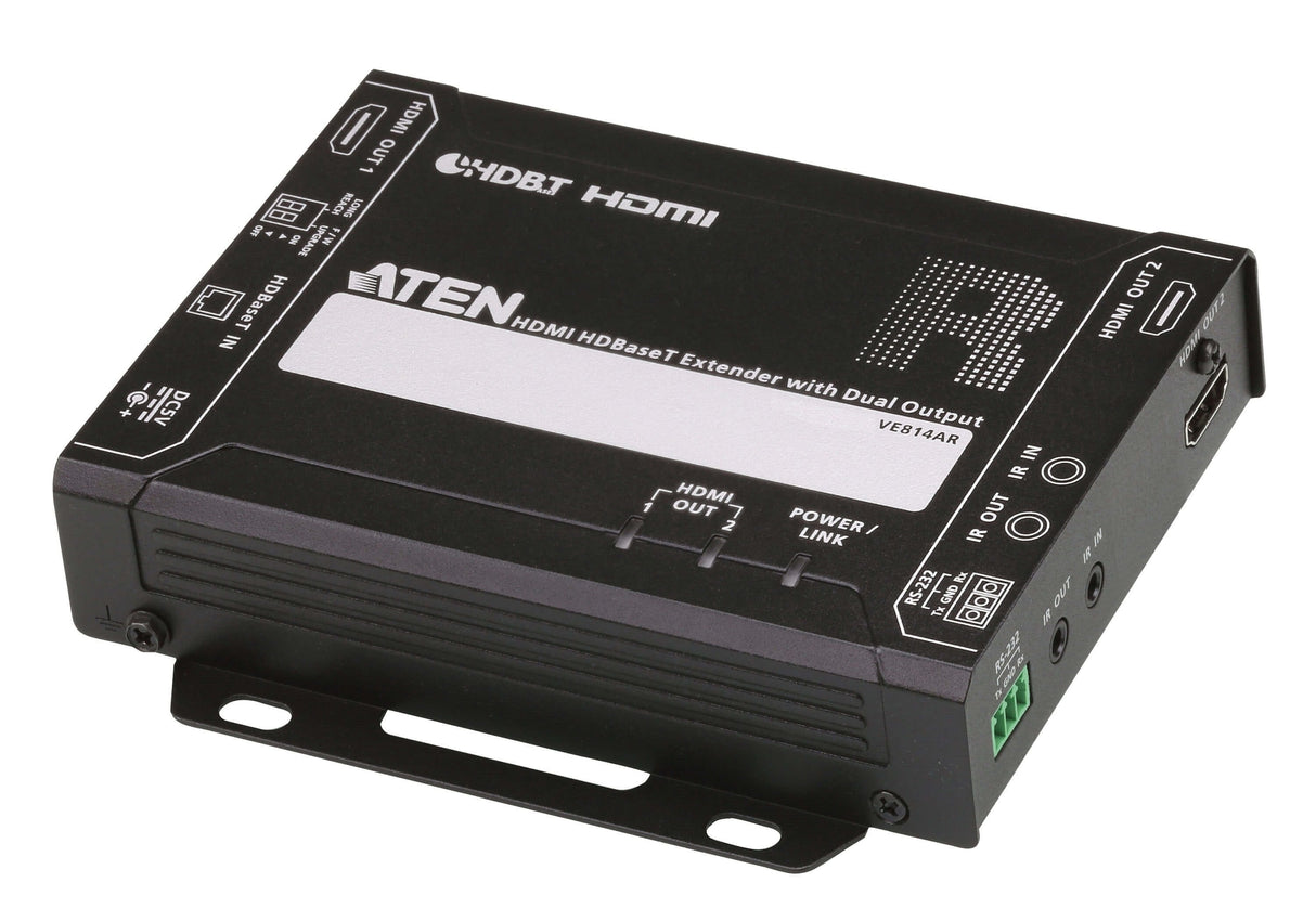 Receptor Hdmi Hdbaset 100 Metros Con Salida Dual (4k A 100 M) (Hdbaset Class A) Aten