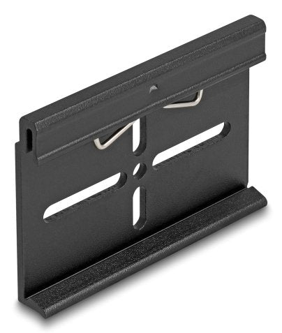 Delock Aluminio Montageclip Para Hutschiene 70,0 X 47,8 Mm Negro