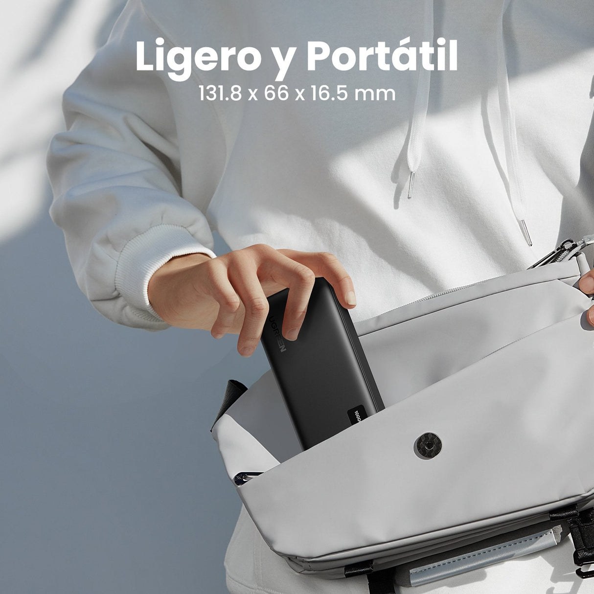 Ugreen 25742 Batería Externa Ión De Litio 10000 Mah Negro