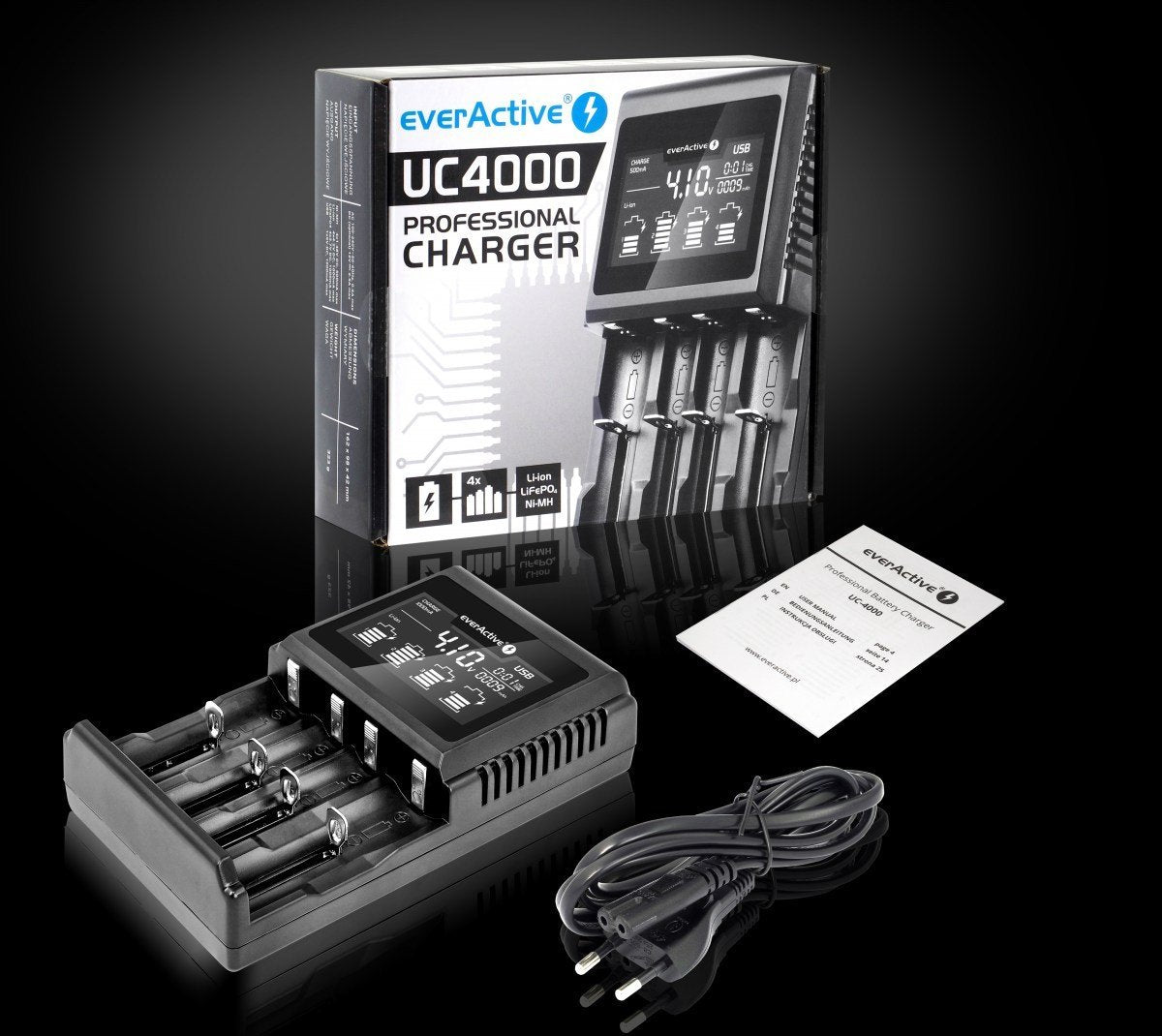 EAN 5903205770233 - Everactive UC-4000 cargador de batería Pilas de uso doméstico Corriente alterna imagen 8