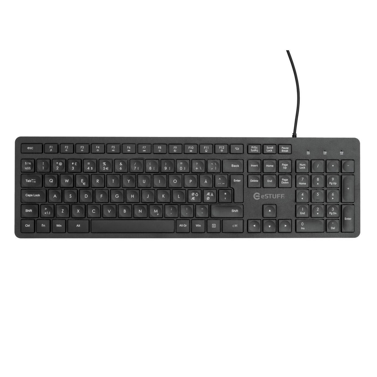 Gearlab Glb211102 Teclado Usb Qwerty Nórdico Negro