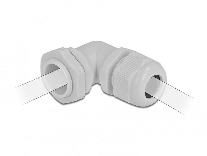 Delock Prensaestopas 90° Angulado Pg16 Gris