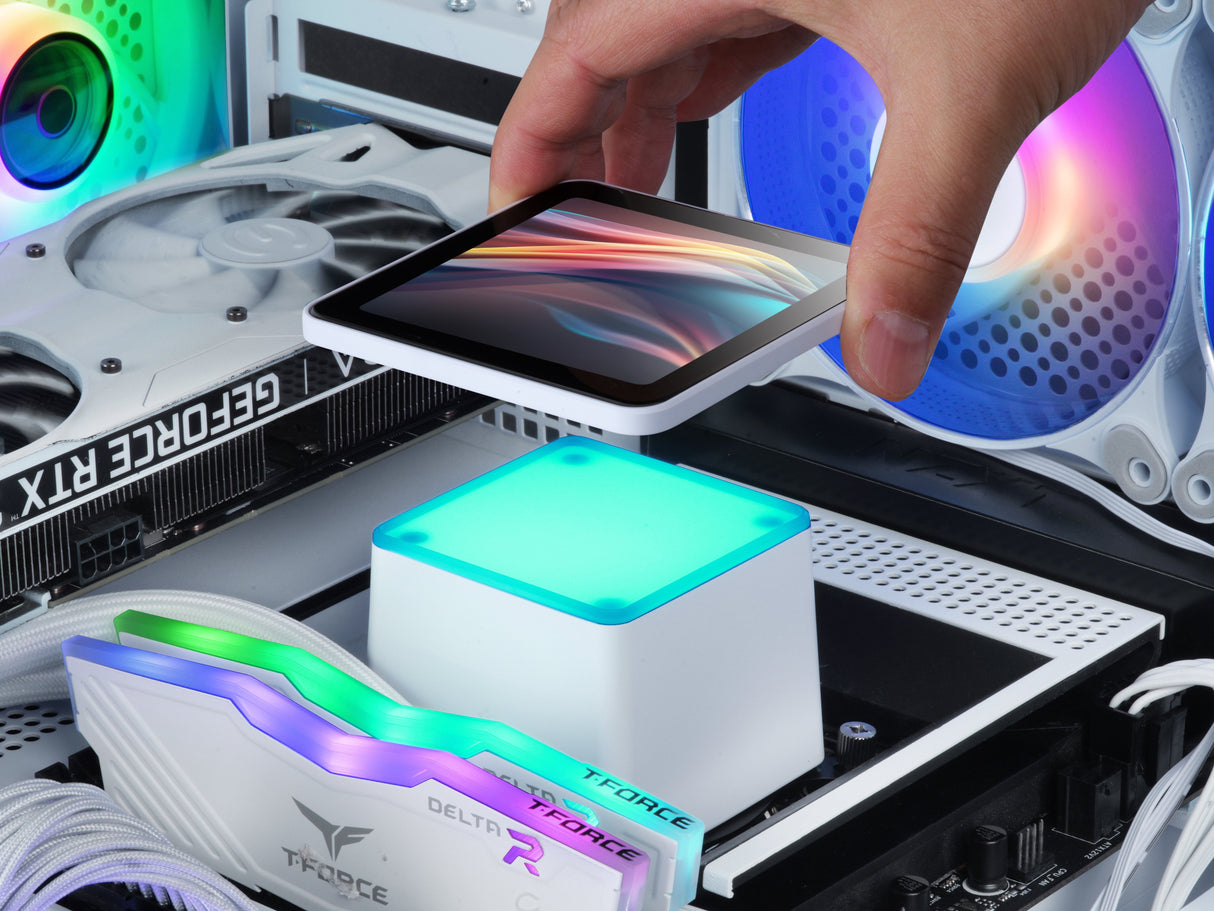 Refrigerador Liquido Cpu Mars Gaming Ml-Visionpro240w Todo En Uno 12 Cm Blanco 1 Pieza