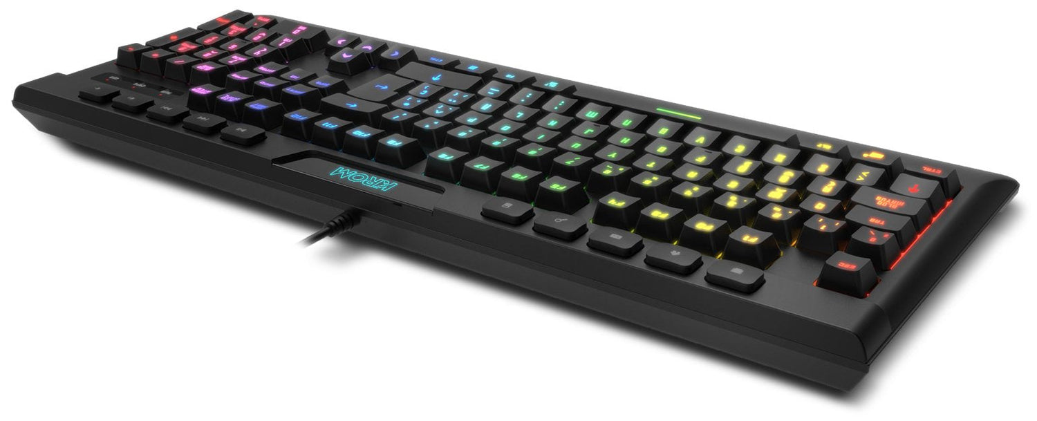 Krom Pack Rgb Teclado Membrana Y Raton  Kalyos Sp