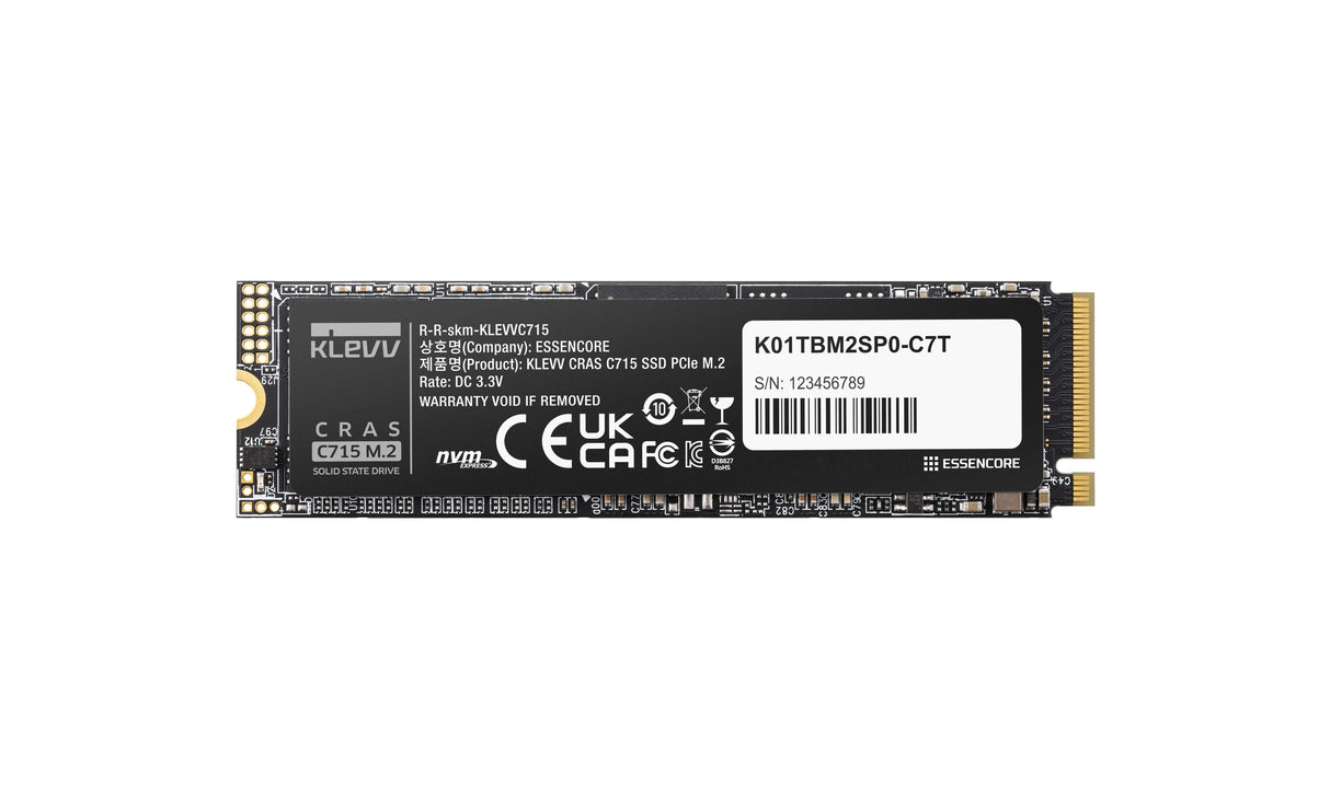 EAN 4895194901808 - Klevv CRAS C715 512 GB M.2 PCI Express 3.0 NVMe 3D TLC NAND imagen 1