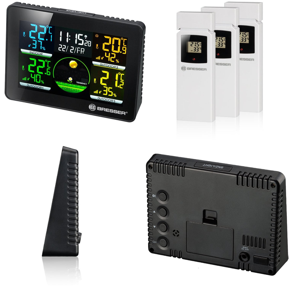 Bresser Thermo-/Hygrometer Quadro Nlx