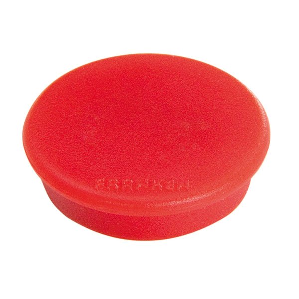 Franken Gmbh Franken - Magnet - 1,3 Cm Diámetro - Rojo (Paquete De 10)