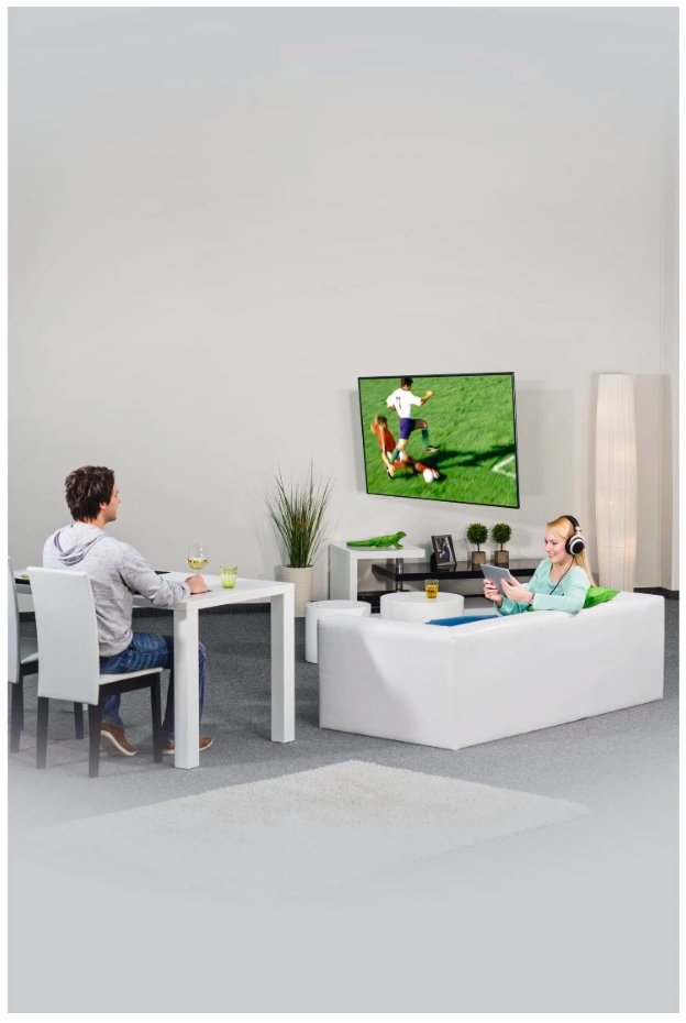 Soporte Mural Televisor, Negro, Articulado, De 32 A 65 Pulg, Carga Máx. 20 Kg