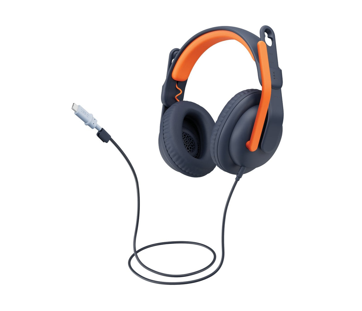Auriculares Logitech Zone Learn Diadema Educación Azul, Naranja
