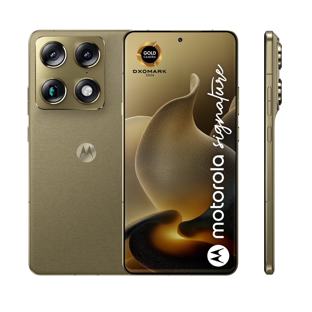 Smartphone Motorola Moto Signature 6.8" Dual Sim Android Usb Type-C 16 Gb 512 Gb 5200 Mah Verde Oliva