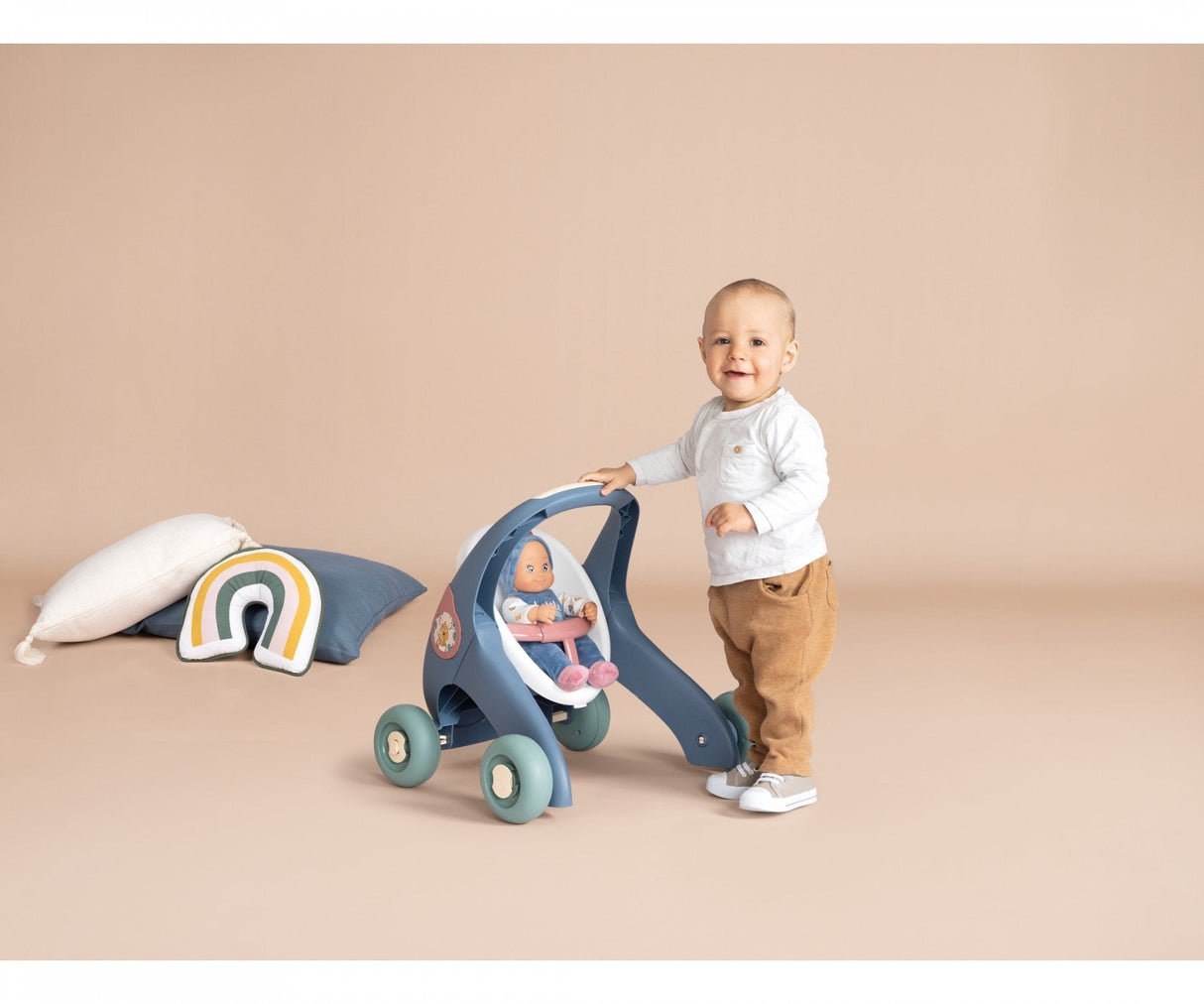 Smoby Little Smoby Andador 3 En 1 + Muñeco, Juego De Habilidad 7600140308