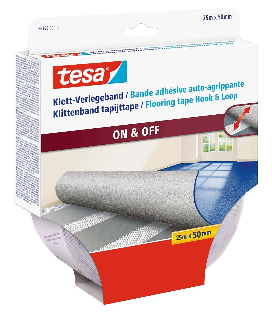 Tesa Klett-Verlegeband 25m X 50mm