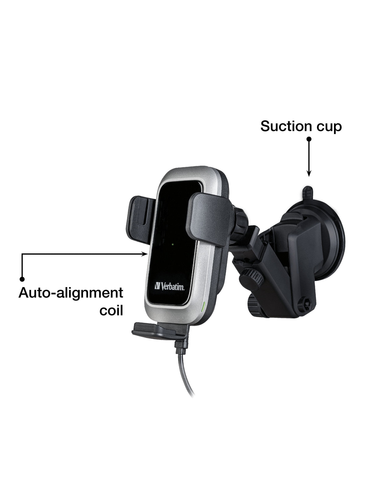 EAN 0023942495543 - Verbatim FWC-03 Pro Qi Fast Wireless Autoladegerät retail Negro imagen 3