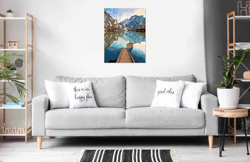 Edición De Lienzo De Ravensburger Creart - Vistas Al Lago, Pintura 23909