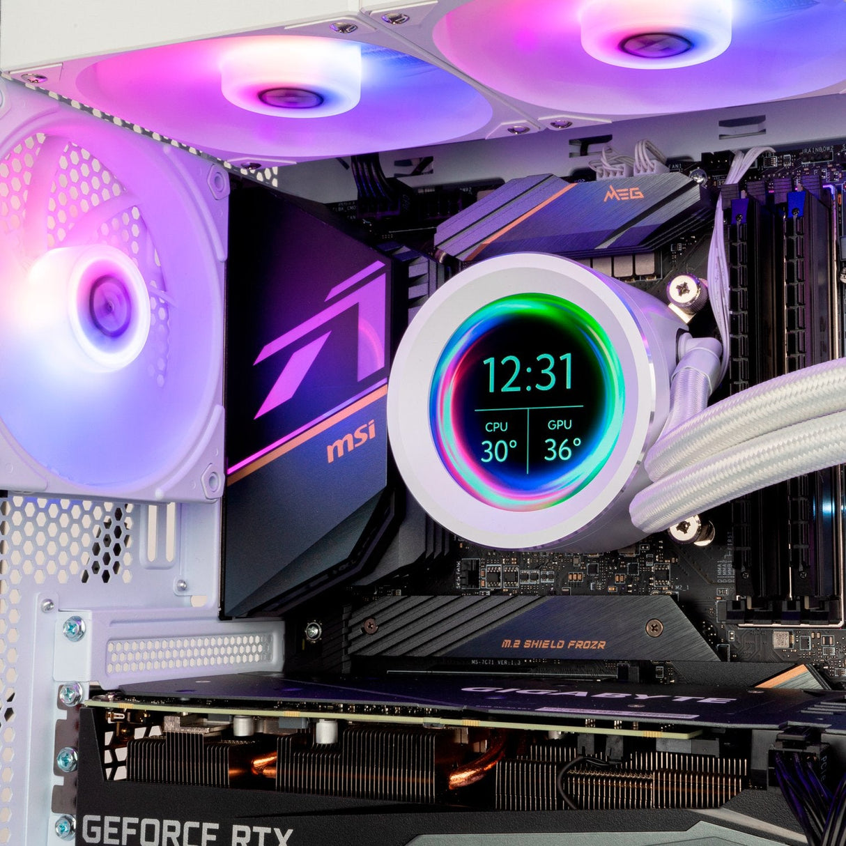 EAN 8436587975073 - NOX Hummer X-240 LCD Procesador Refrigerador de aire 12 cm Blanco 1 pieza(s) imagen 7