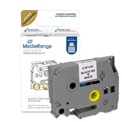 EAN 4260459618317 - MediaRange MRBTZ221 etiqueta de impresora Negro imagen 1
