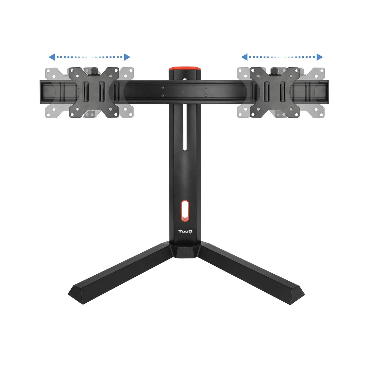 Tooq Soporte De Mesa Gaming Para 2 Monitores De 17"-27" - Soporte Para Auriculares - Gestion De Cables - Peso Max 7kg X