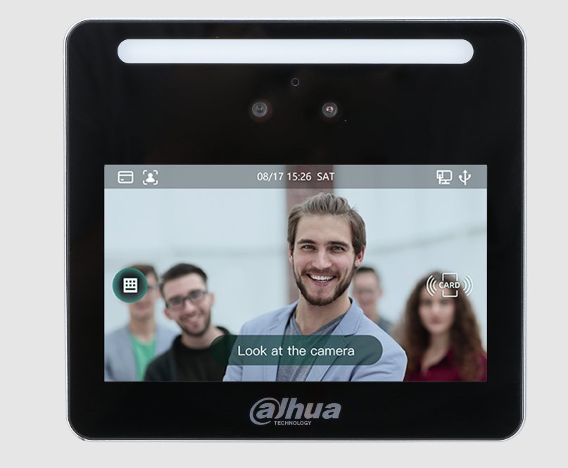 Dahua Asi3213g-Mw Lector Autónomo Lcd 4.3" Táctil De Reconocimiento Facial+Pin+Tarjeta