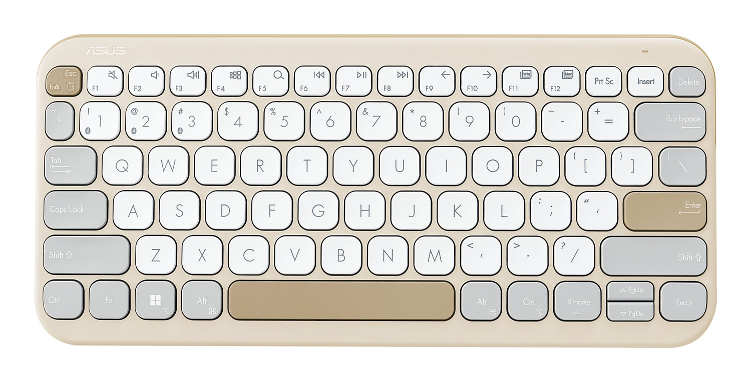 Asus Marshmallow Keyboard Kw100 Teclado Hogar Bluetooth Inglés De Ee. Uu. Beige