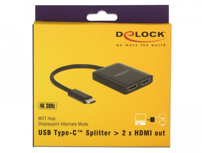 EAN 4043619877195 - DeLOCK 87719 divisor de video 2x HDMI imagen 2