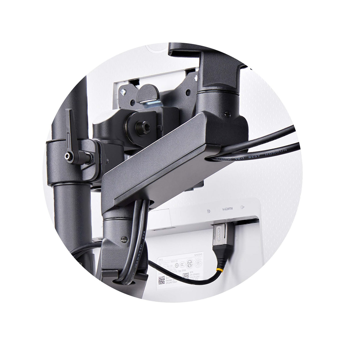 EAN 65030902038 - StarTech.com 3MP2AG-MONITOR-ARM soporte para monitor 68,6 cm (27") Negro imagen 8