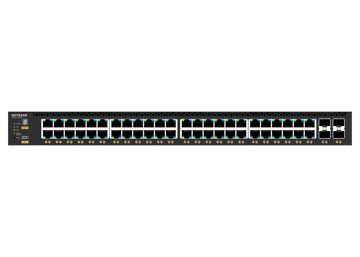 EAN 606449161953 - NETGEAR M4350-48G4XF Gestionado L3 Gigabit Ethernet (10/100/1000) Energía sobre Ethernet (PoE) 1U Negro imagen 4