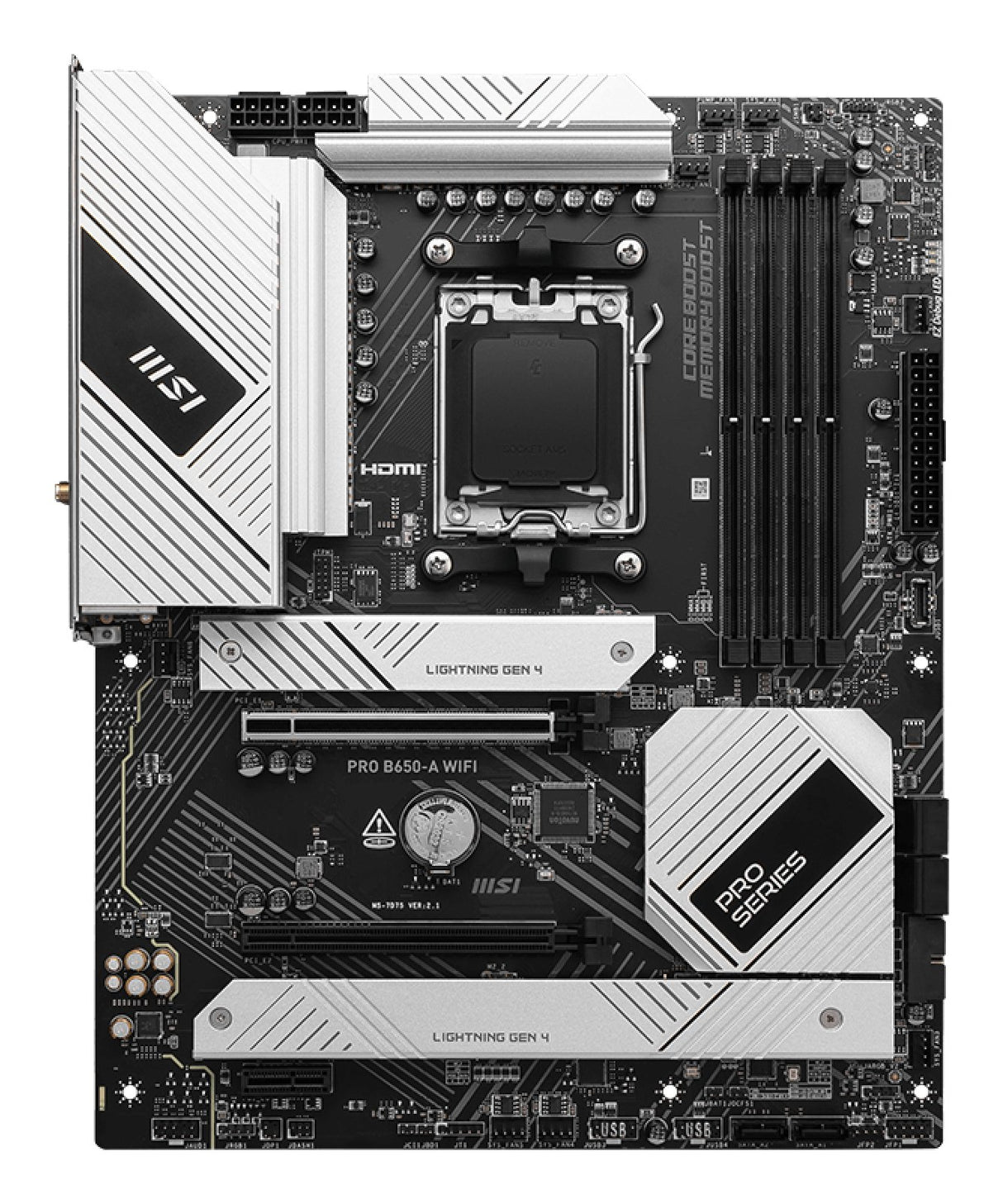 EAN 4711377246217 - MSI PRO B650-A WIFI placa base AMD B650 Zócalo AM5 ATX imagen 2