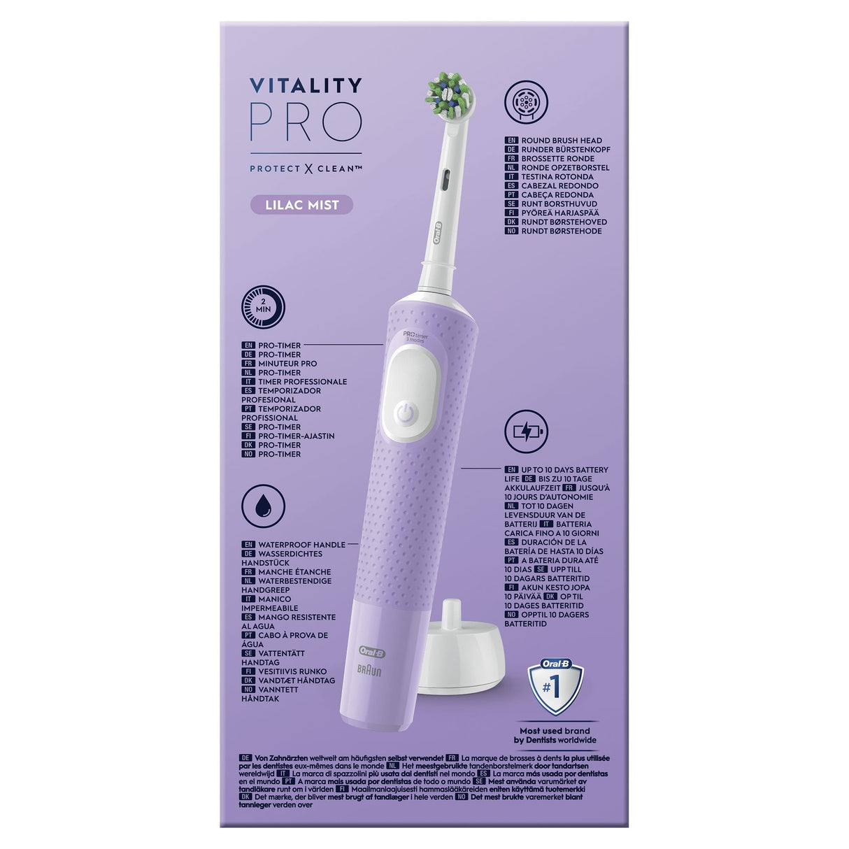 EAN 4210201432340 - Oral-B Vitality Pro Adulto Cepillo dental oscilante Violeta imagen 4