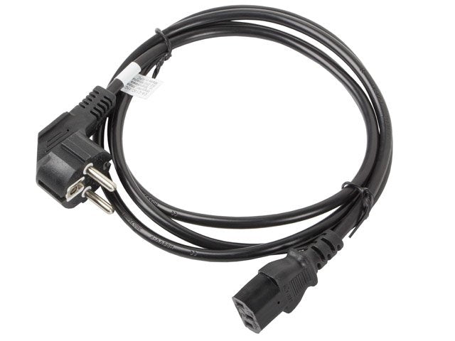 Lanberg Cable De Alimentacion Ca-C13c-11cc-0018-Bk Conectores Schuko / Iec320 C13 1.8 Metros