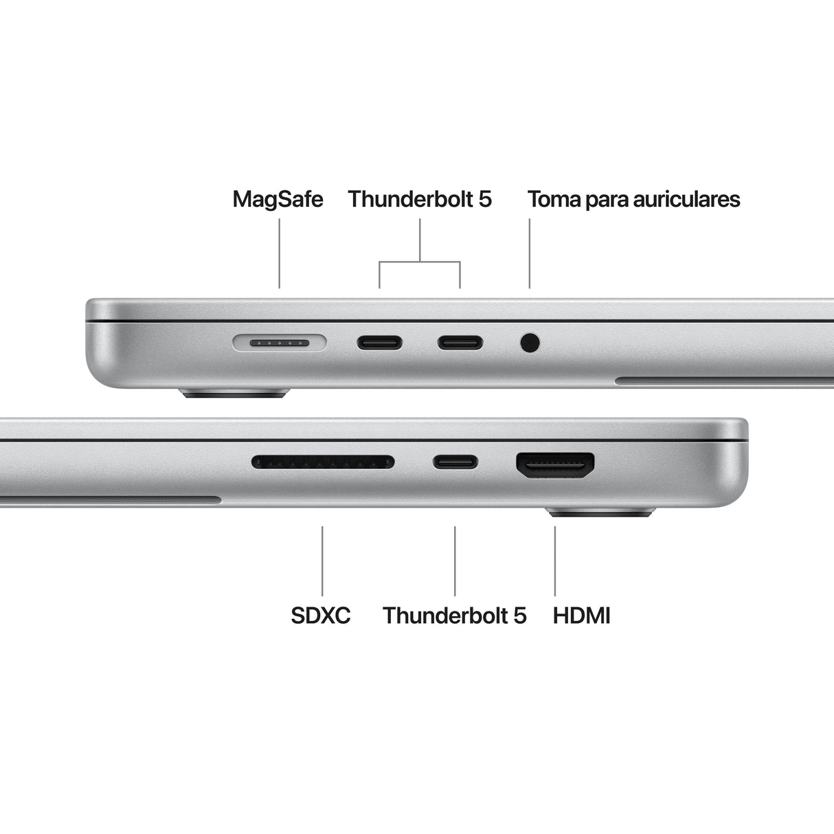 Apple Macbook Pro 16' M5 Pro 18-Core Cpu 48gb 1tb Ssd 20-Core Gpu Plata
