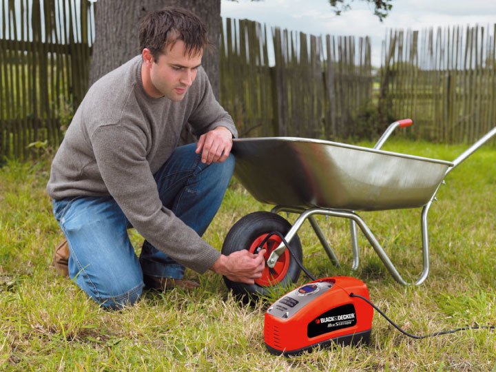 Black+Decker Compresor Asi200-Xj, 8.27bar, Bomba De Aire Asi200-Xj