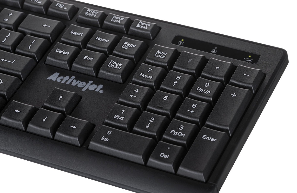 EAN 5901443120100 - Activejet K-3803SW teclado Universal RF inalámbrico QWERTY Internacional de EE.UU. Negro imagen 4