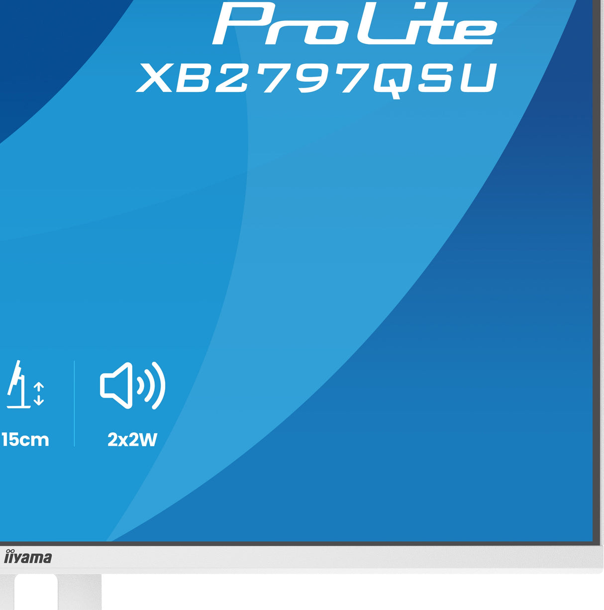 Monitor Iiyama Prolite Xb2797qsu-W1 Led 27" 2560 X 1440 Qhd @ 75 Hz Ips 350 Cd/M² 1000:1 1 Ms 2xhdmi Displayport Altavoces Mate Blanco