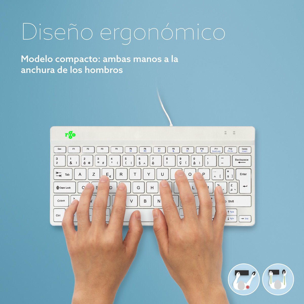 EAN 8719274491965 - R-Go Tools R-Go Compact Break teclado Oficina USB Belga imagen 8