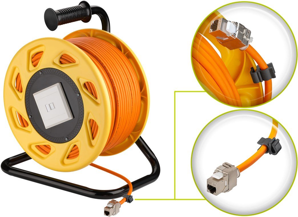 EAN 4040849589386 - Goobay 58938 cable de red Naranja 90 m Cat7a S/FTP (S-STP) imagen 6