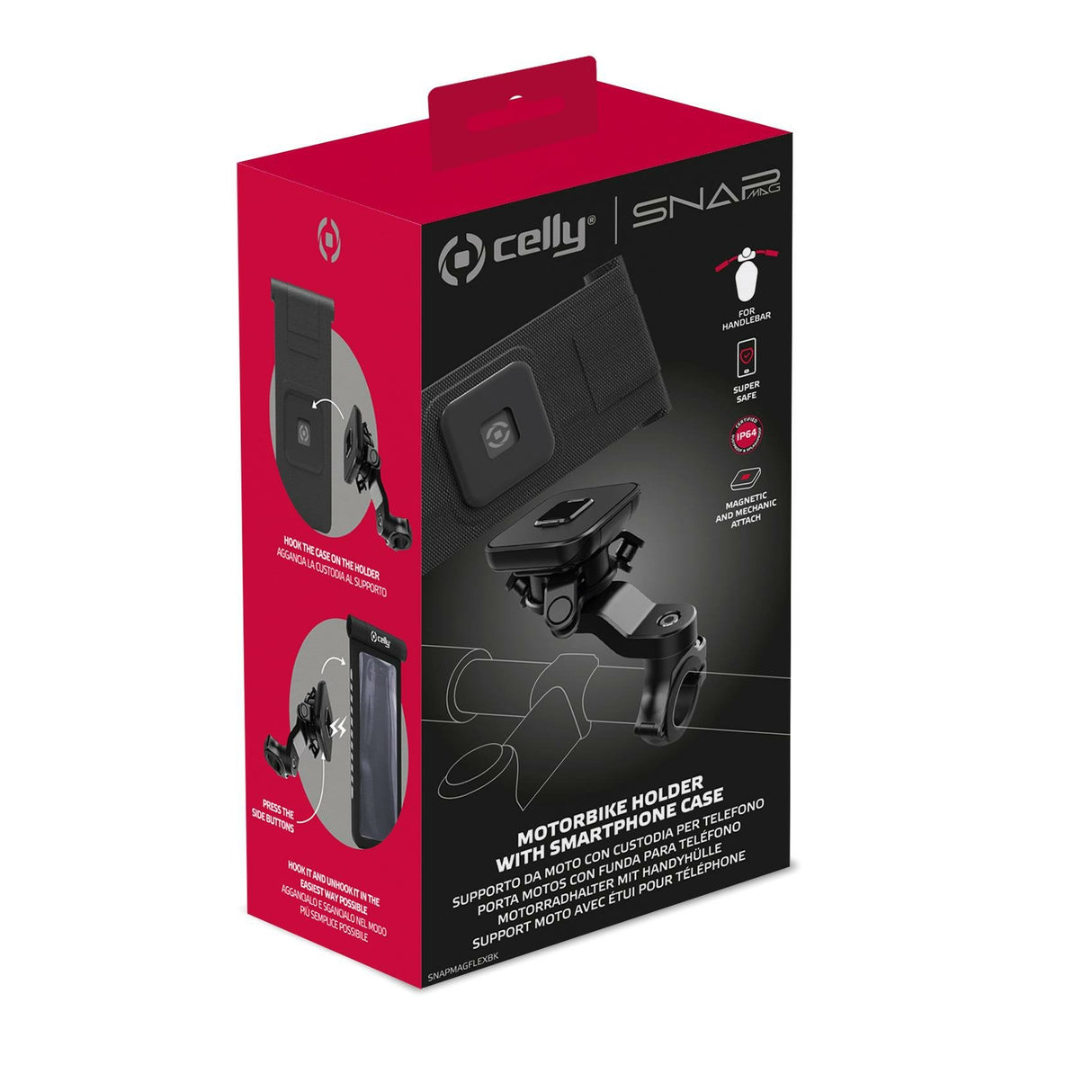 EAN 8021735201564 - Celly SNAPMAGFLEXBK soporte Soporte pasivo Teléfono móvil/smartphone, Tablet/UMPC Negro imagen 5