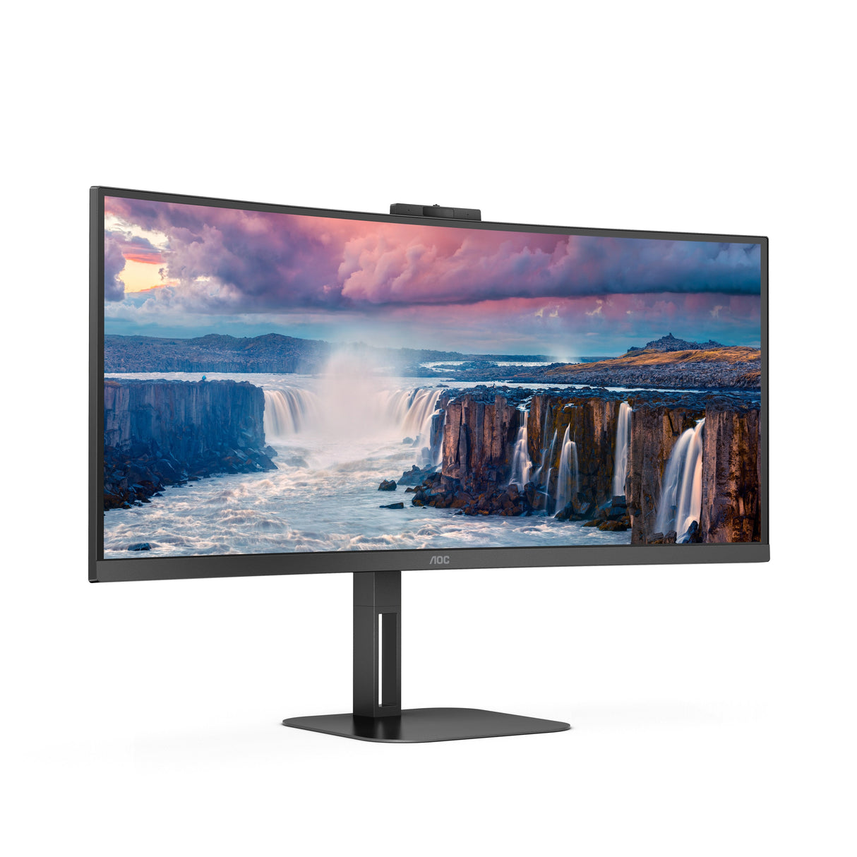 Monitor Led 34" Aoc Curvo Cu34v5cw/Bk Negro