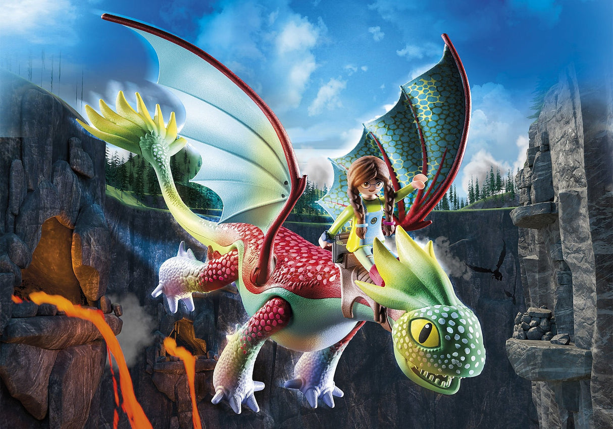 Playmobil 71083 Dragons: The Nine Realms - Feathers & Alex, Konmruktionsspielzeug 71083