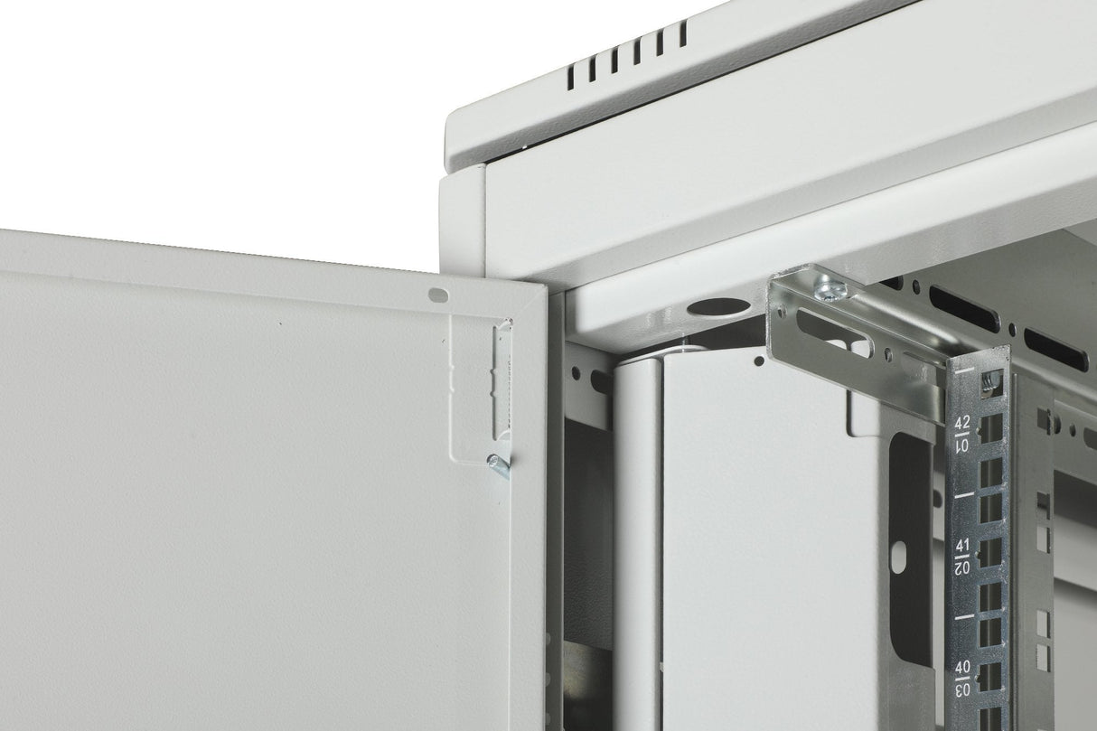 Armario De Red De 42ua Unique, 2053x800x800 Mm Puerta Frontal De Acero De Dos Hojas, Gris