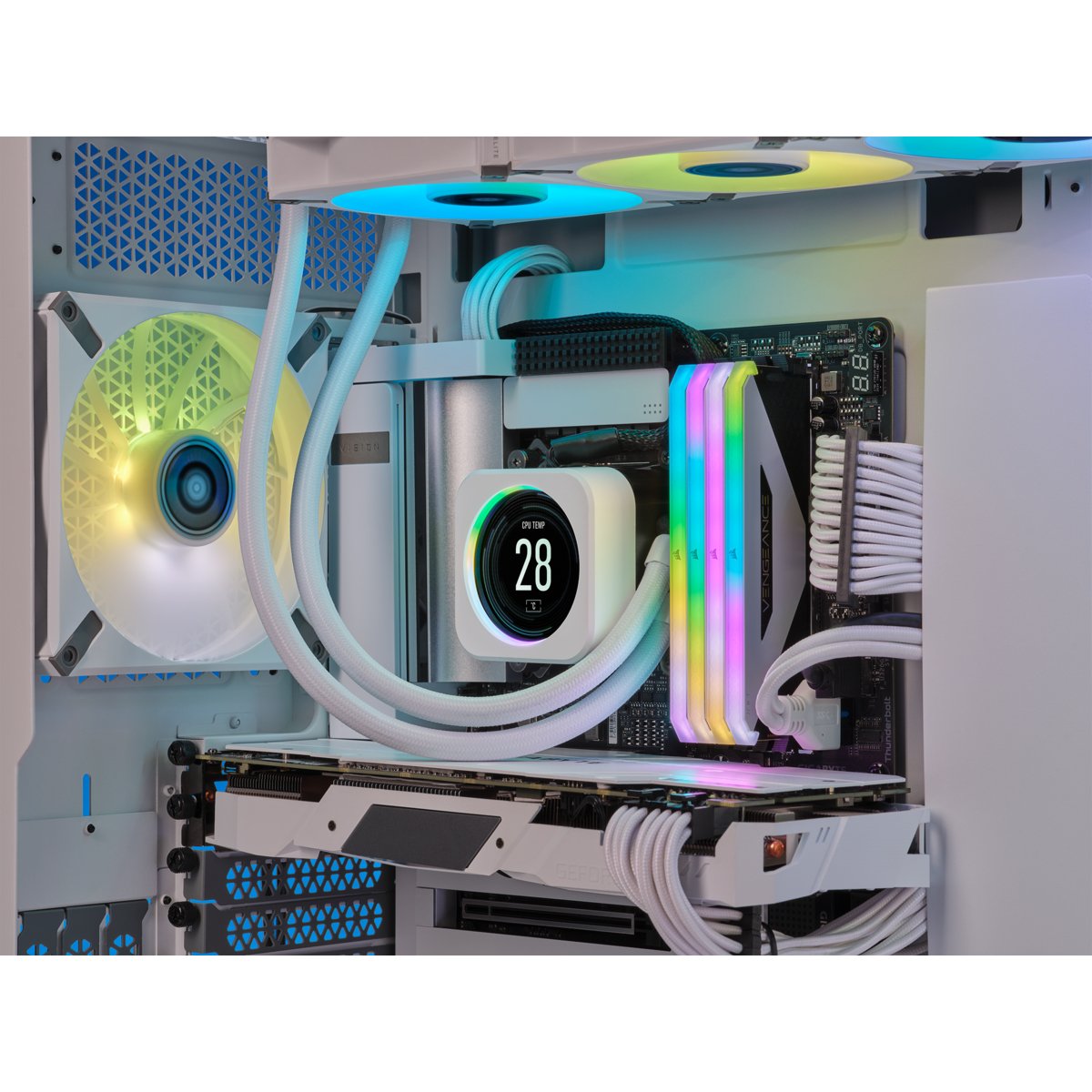 EAN 840006659488 - Corsair CW-9060066-WW sistema de refrigeración para ordenador Procesador Mostrar Blanco 1 pieza(s) imagen 3