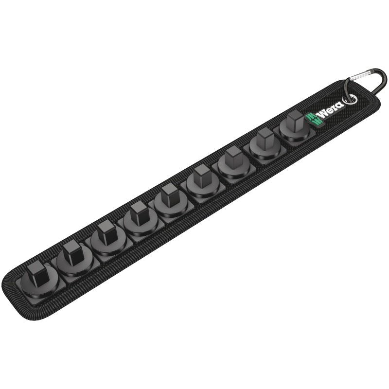 Wera Belt B, 9 Piezas Sin Duda, 3/8 ", Soporte Negro, Soporte De Cinturón Textil 05003981001
