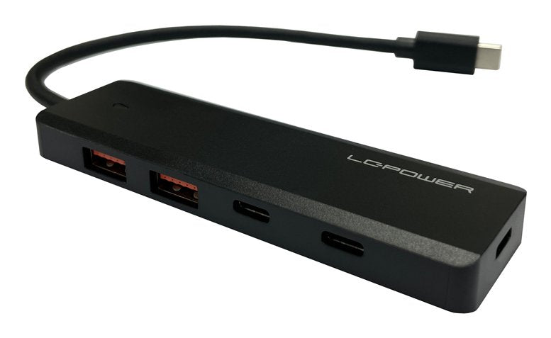 EAN 4262443280401 - LC-Power LC-HUB-U3-4-C hub de interfaz USB 3.2 Gen 2 (3.1 Gen 2) Type-A 10000 Mbit/s Negro imagen 7