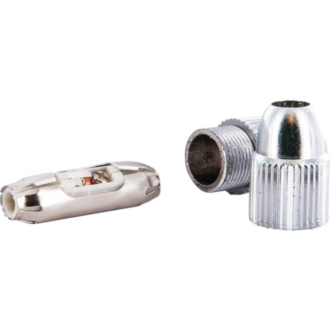 Schwaiger Koaxial Empalme De Cable Metallisiert/Hq Plateado