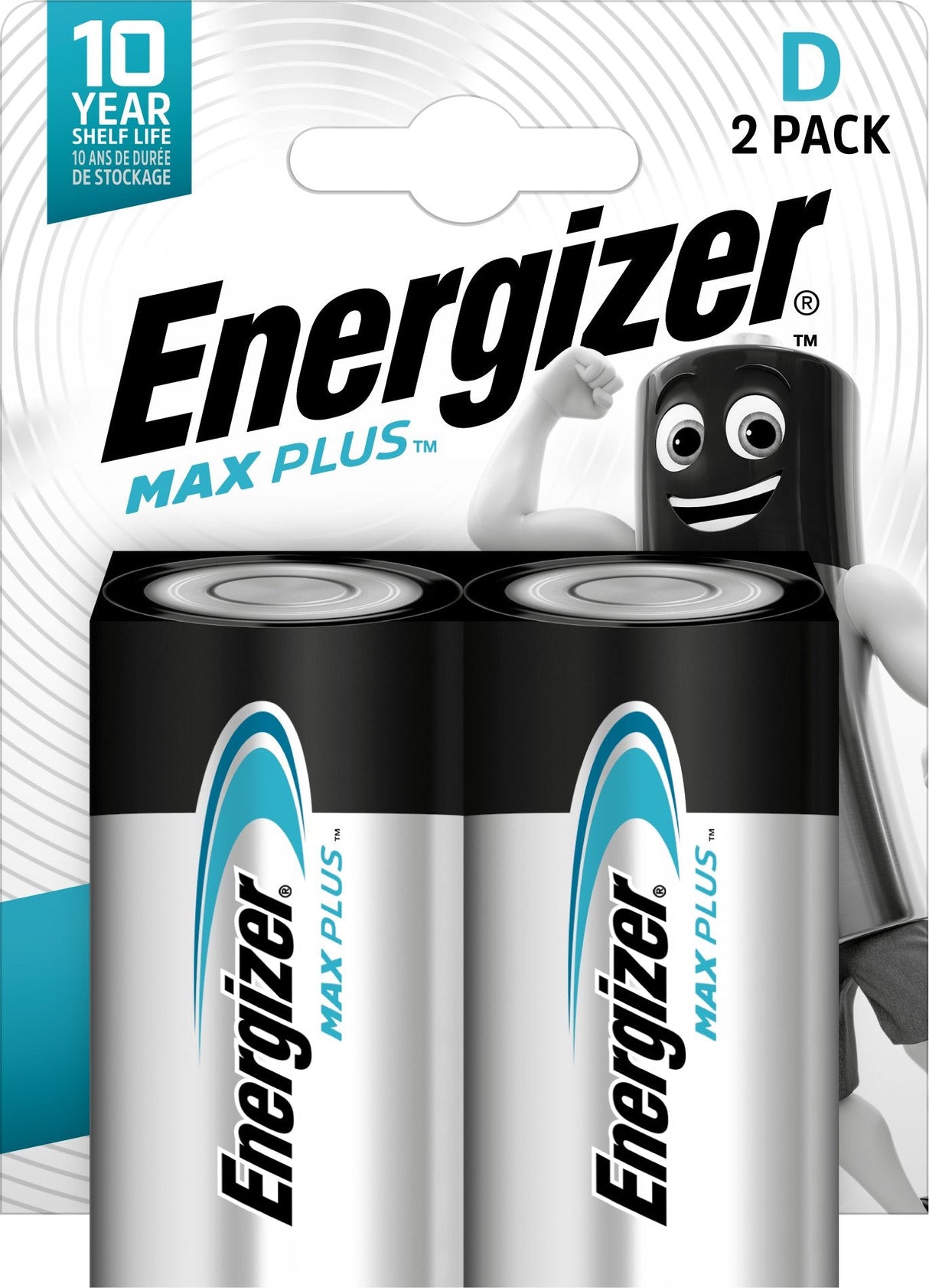 Bateria Alkaliczna Energizer Max Plus D / Lr20 - 2 Sztuki (Blister)