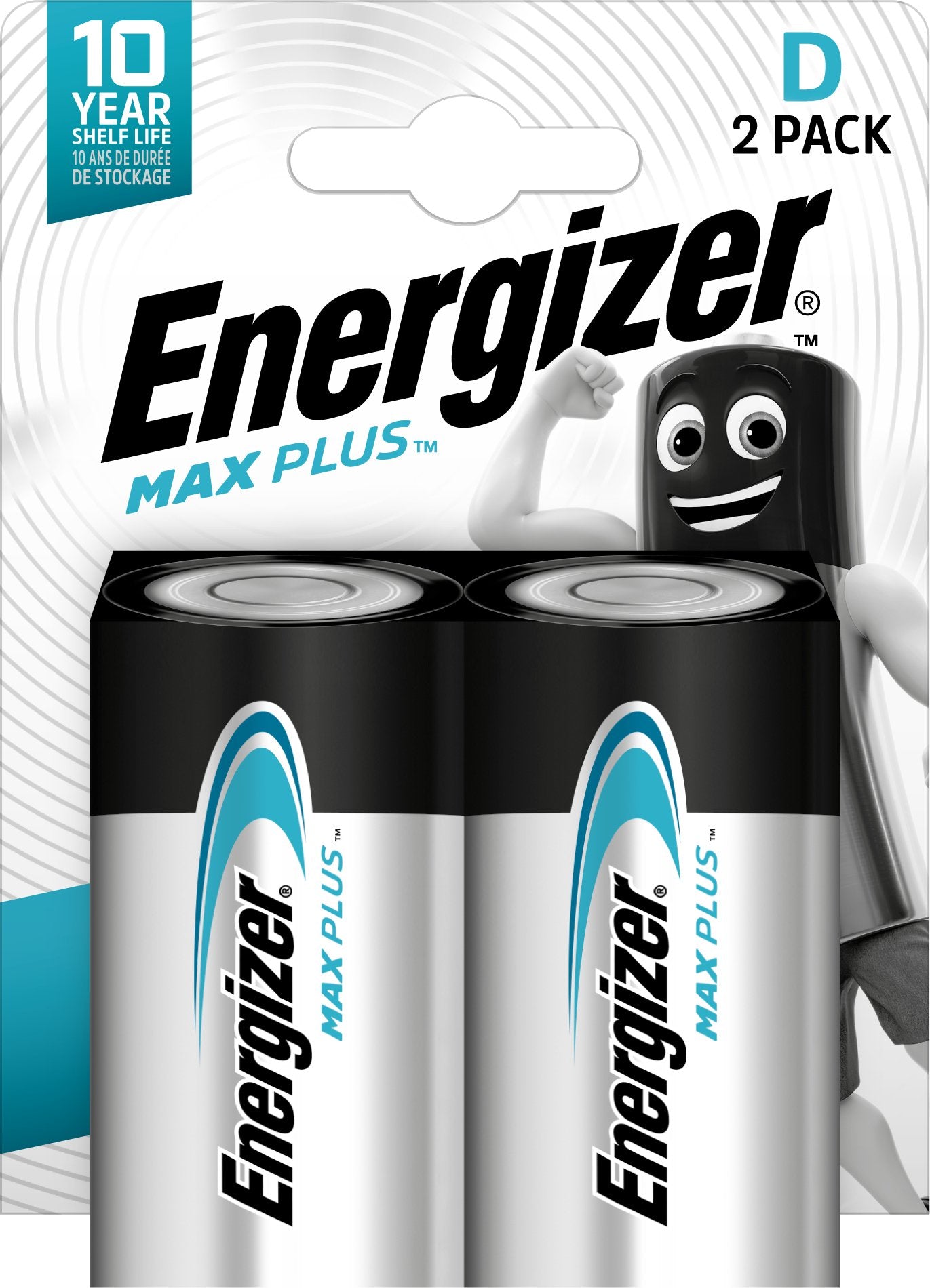 Bateria Alkaliczna Energizer Max Plus D / Lr20 - 2 Sztuki (Blister)