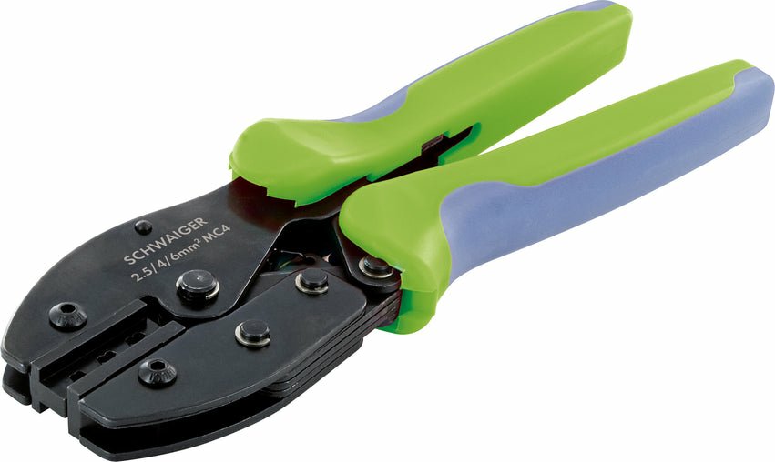 Schwaiger Sozg0100 Crimpadora Herramienta Para Prensar Negro, Azul, Verde