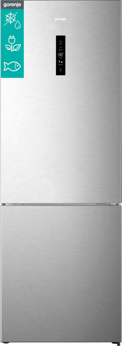 EAN 3838782783555 - Gorenje NRK720CAXL4 Independiente 495 L Gris, Acero inoxidable, Gris Oscuro imagen 1