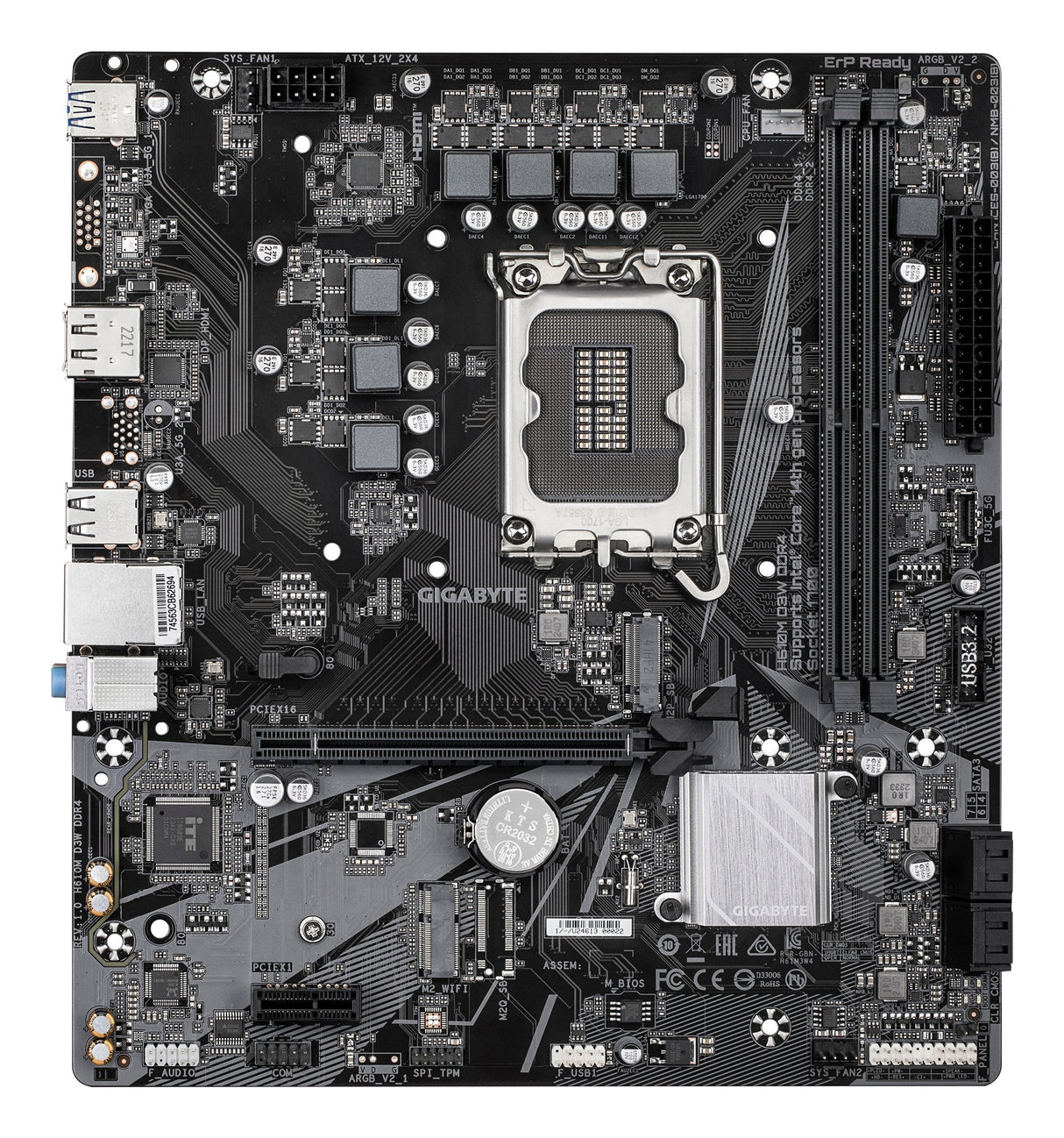 EAN 4719331865245 - GIGABYTE H610M D3W DDR4 placa base Intel H610 LGA 1700 micro ATX imagen 2