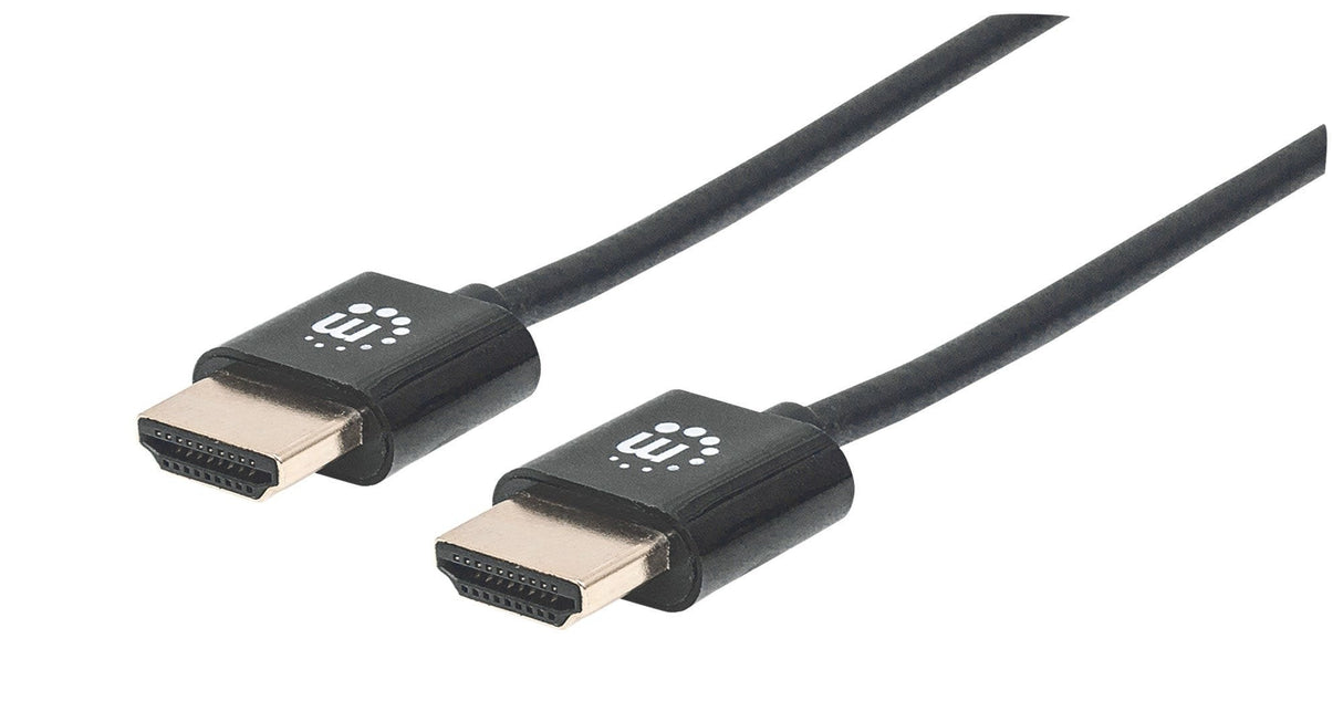 Manhattan Cable Hdmi Super Delgado De Alta Velocidad Con Ethernet1 M. Negro